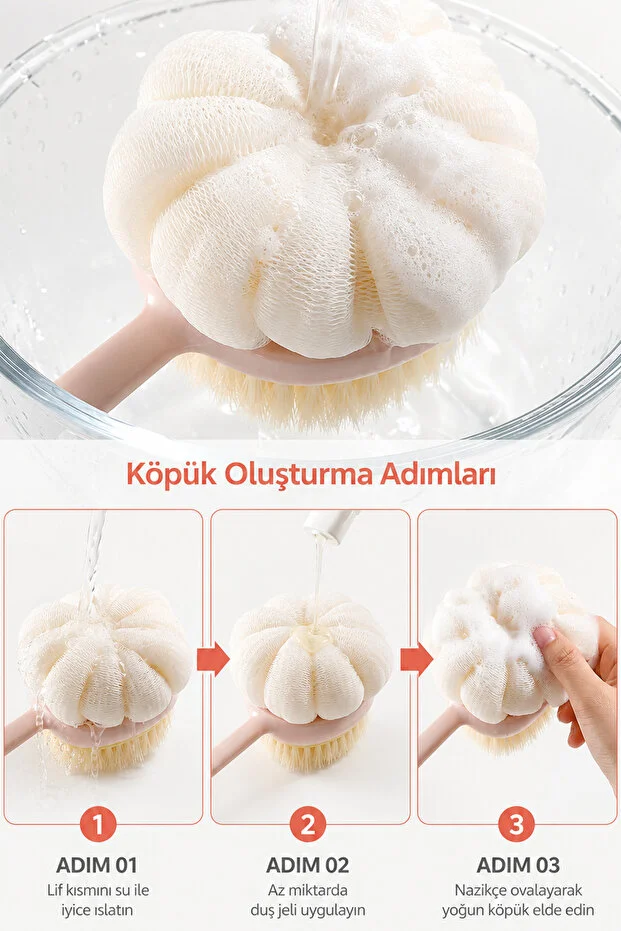 Köpük oluşturma adımları